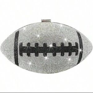 Sparkling Football Clutch